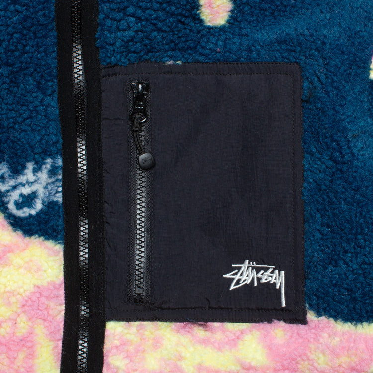 Stussy Floral Sherpa Hood Jacket