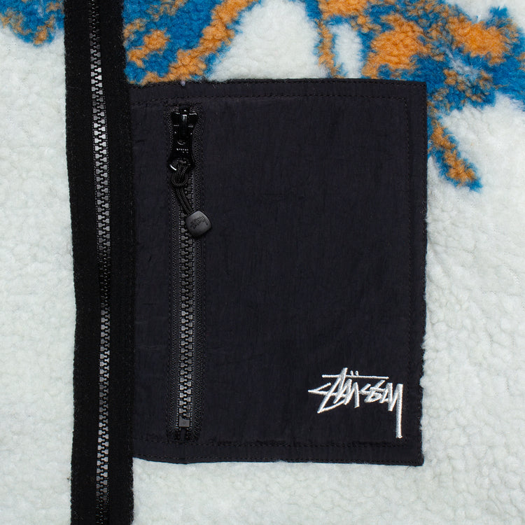 Stussy Floral Sherpa Hood Jacket