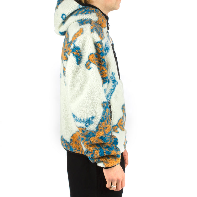 Floral Sherpa Hood Jacket