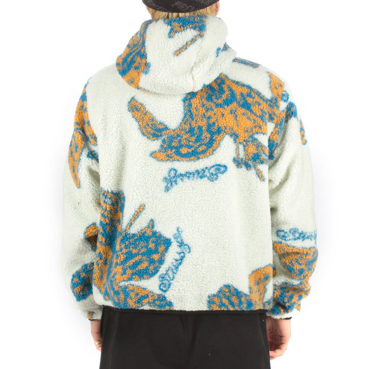 Floral Sherpa Hood Jacket