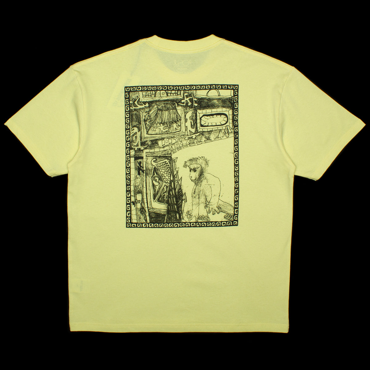 Polar Gorilla King T-Shirt Pale Yellow  Edit alt text