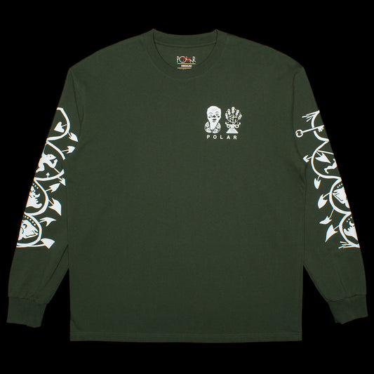 Polar Spiral L/S T-Shirt Dark Olive