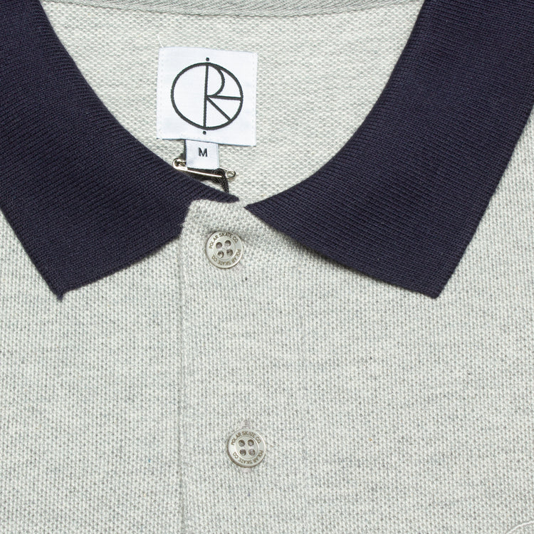 Polar Duo Polo Shirt Heather Grey  Edit alt text