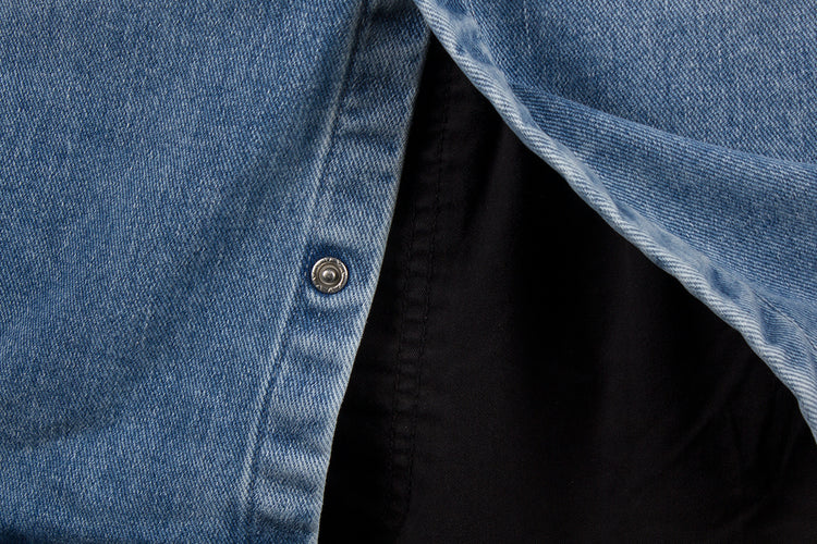 Carhartt WIP Salinac Shirt Jacket Blue Worn Bleach