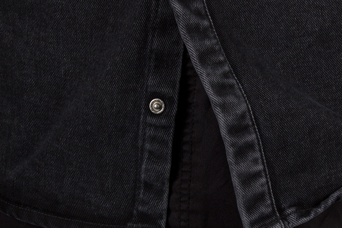 Carhartt WIP Salinac Shirt Jacket Black Mid Worn Wash