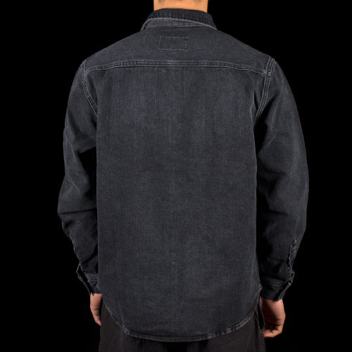 Carhartt WIP Salinac Shirt Jacket Black Mid Worn Wash