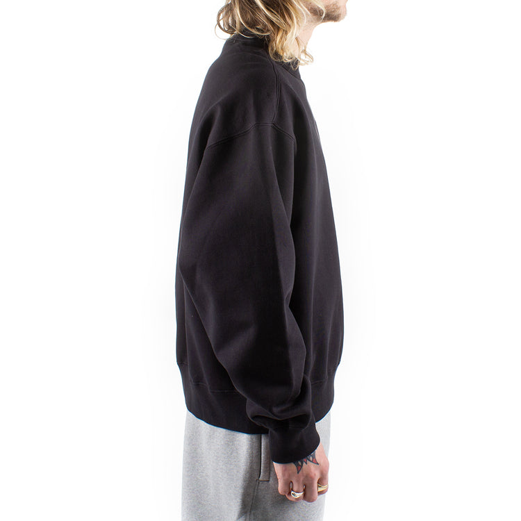 Nike x Stussy Washed Fleece Crewneck Style # DO5310-010 Color : Black