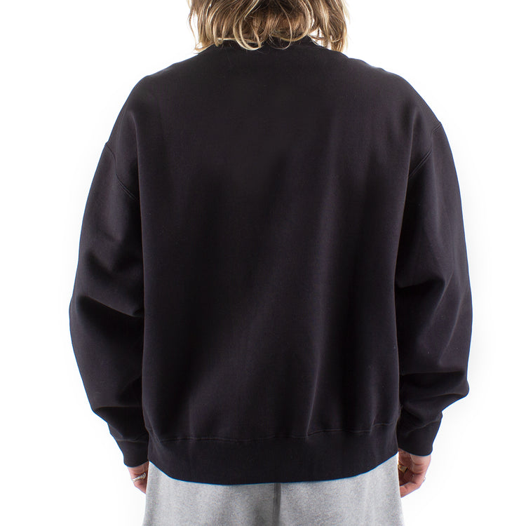 Nike x Stussy Washed Fleece Crewneck Style # DO5310-010 Color : Black