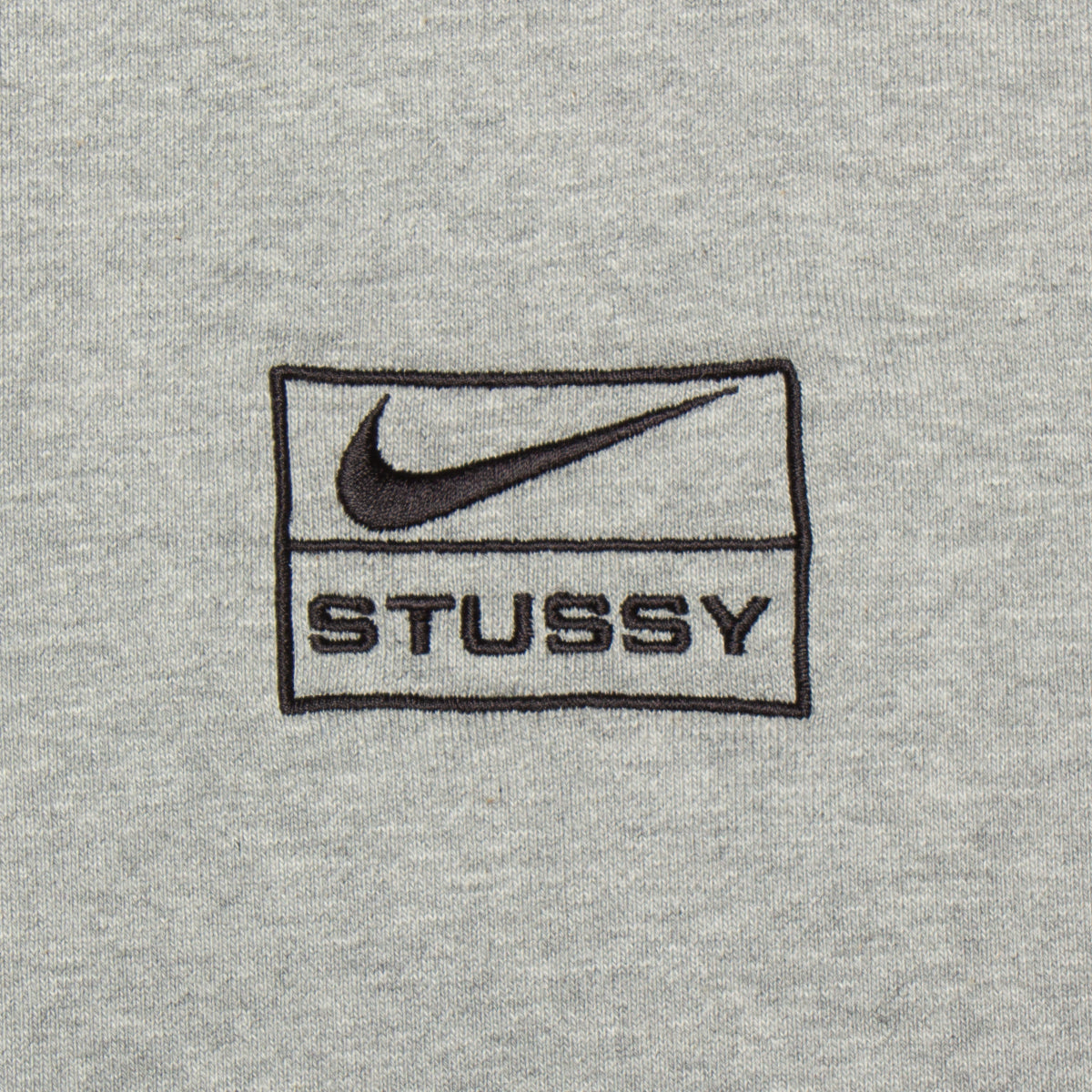 Nike x Stussy Washed Fleece Crewneck Style # DO9337-063 Color : DK Heather Grey