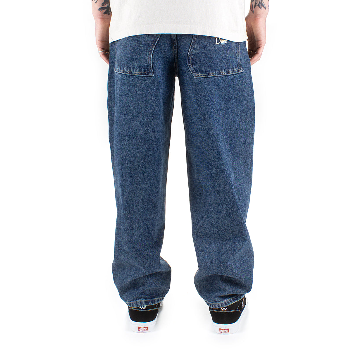 Dime Baggy Denim Jeans Color : Stone Washed  Edit alt text