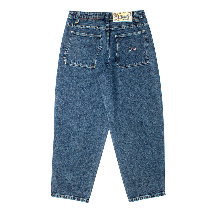 Dime Baggy Denim Jeans Color : Stone Washed