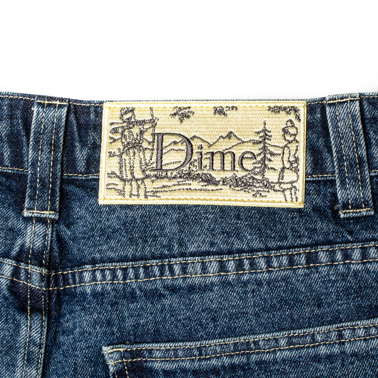 Dime Baggy Denim Jeans Color : Stone Washed