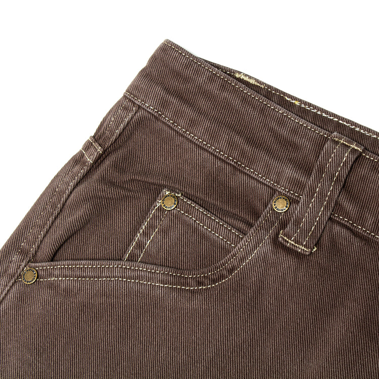 Dime Baggy Denim Jeans Color : Brown Washed