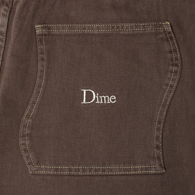 Dime Baggy Denim Jeans Color : Brown Washed