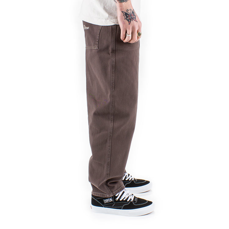 Dime Baggy Denim Jeans Color : Brown Washed  Edit alt text