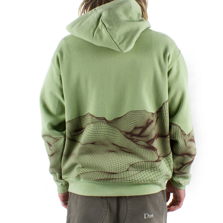 Dime Landscape Hoodie Color : Tea