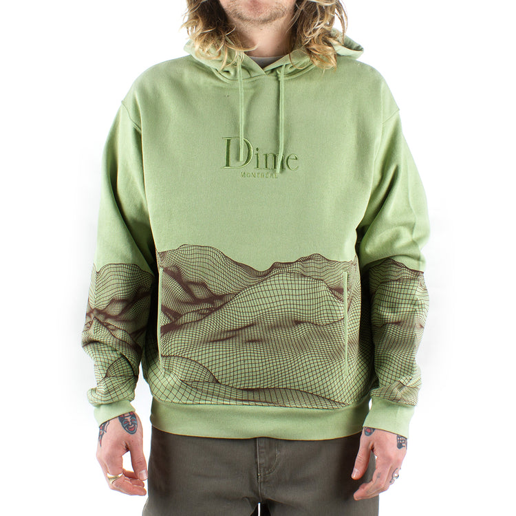 Dime Landscape Hoodie Color : Tea