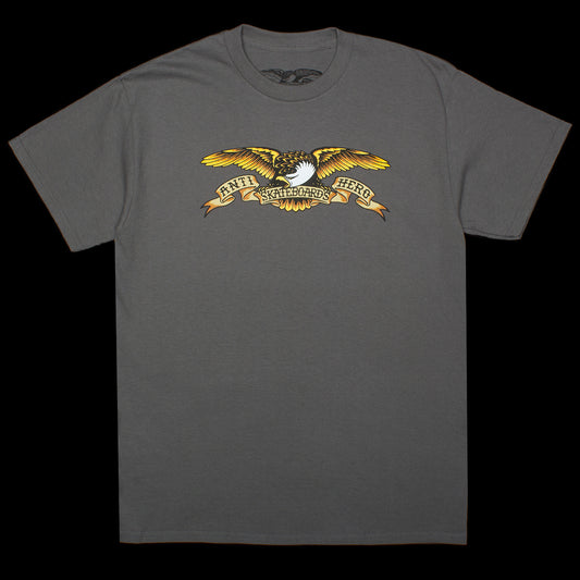 Anti Hero Eagle T-Shirt Color : Charcoal