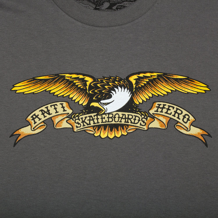 Anti Hero Eagle T-Shirt Color : Charcoal