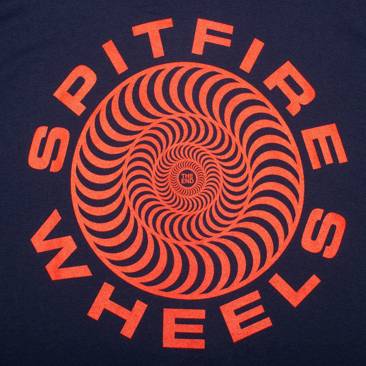 Spitfire Classic 87 Swirl T-Shirt Color : Navy / Red