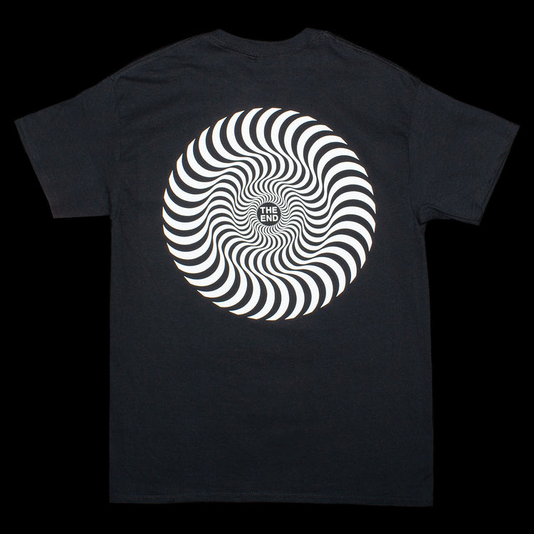 Spitfire Classic Swirl T-Shirt Black / White  Edit alt text