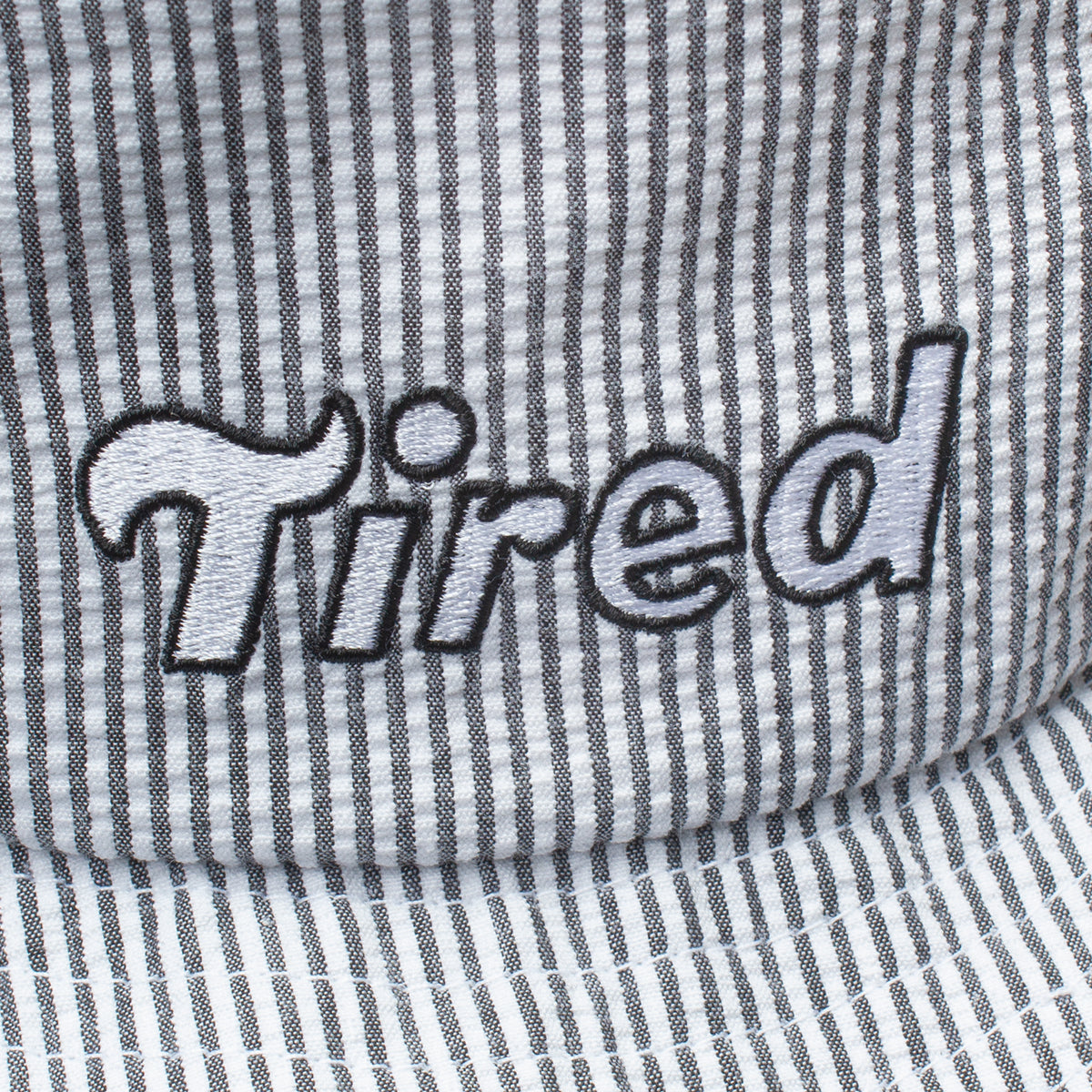 Tired Tilde Seersucker Bucket Hat