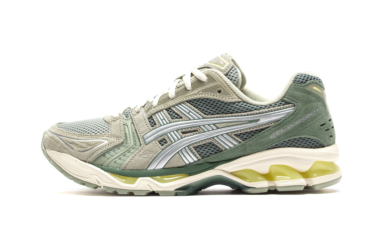 Asics Gel-Kayano 14 Style # 1201A161.301 Color : Olive Grey / Pure Silver