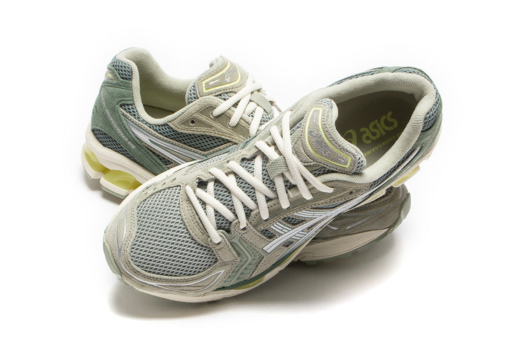 Asics Gel-Kayano 14 Style # 1201A161.301 Color : Olive Grey / Pure Silver