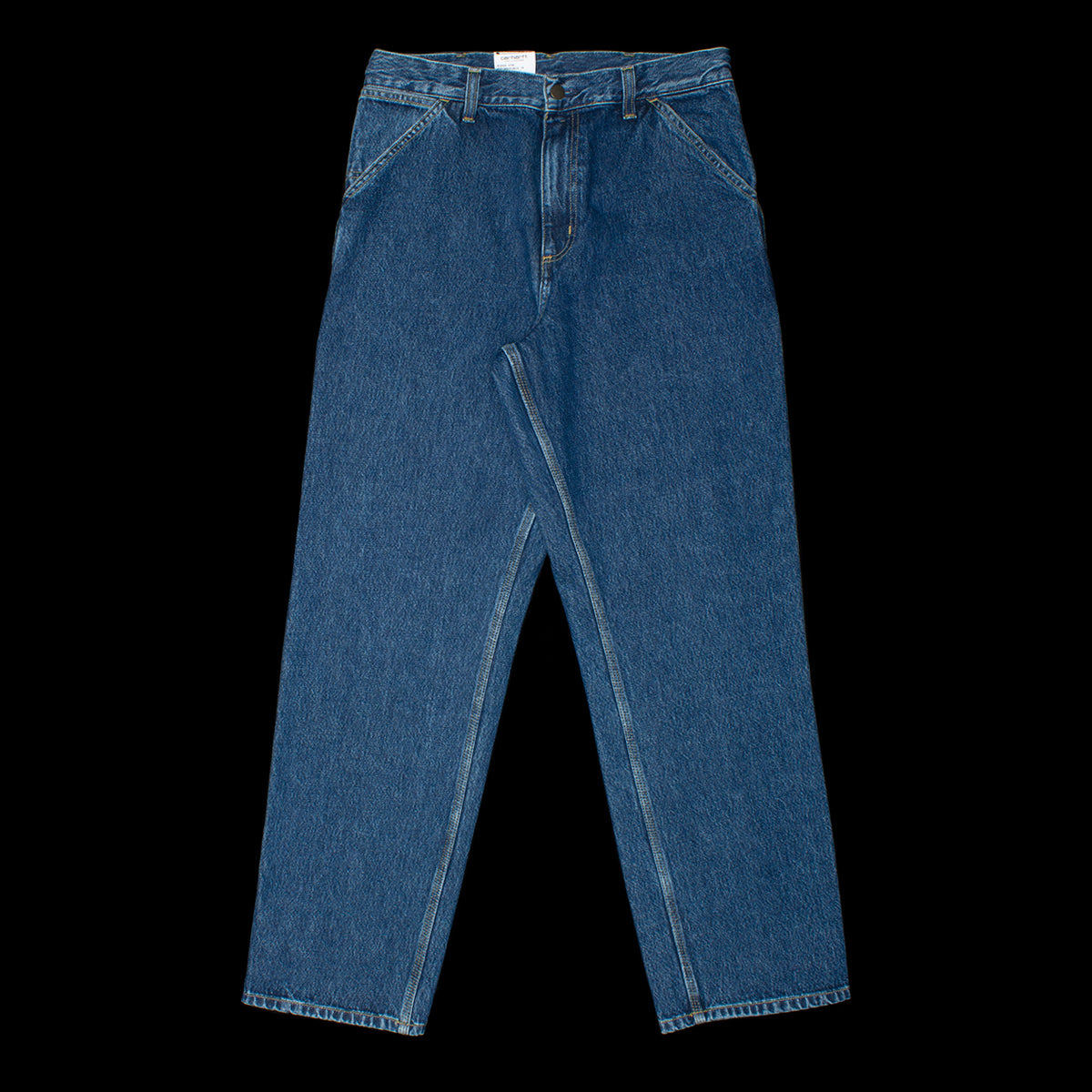 Carhartt WIP | Single Knee Pant Style # I032024-0106 Color : Blue (Stone Washed)