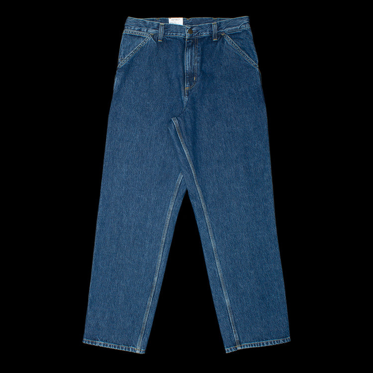 Carhartt WIP | Single Knee Pant Style # I032024-0106 Color : Blue (Stone Washed)