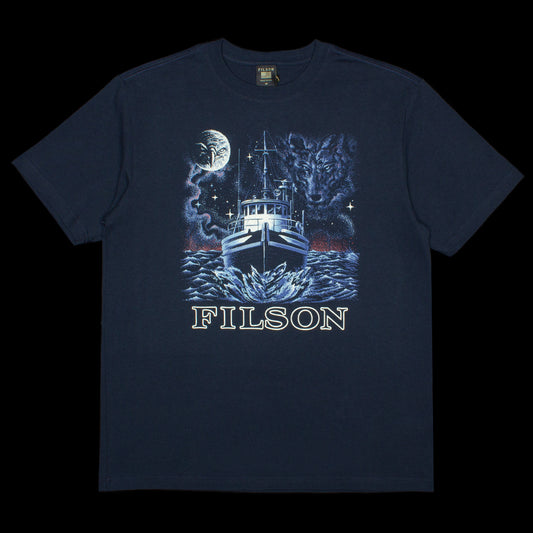 Filson Pioneer S/S T-Shirt Style # 20258133 Color : Ink Blue