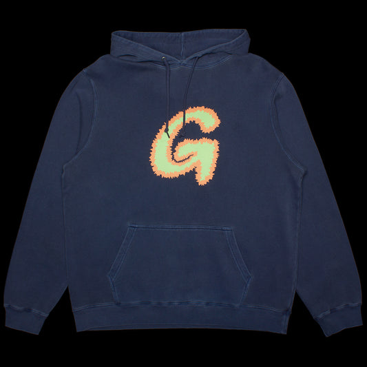 Gramicci Fuzzy G-Logo Hooded Sweatshirt Style # G3SU-J061 Color : Navy Pigment
