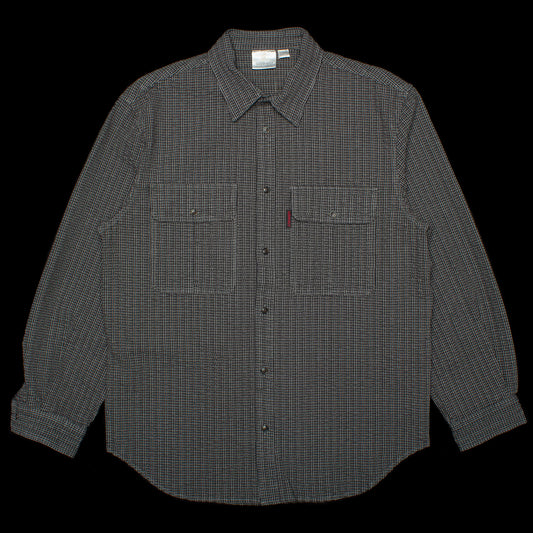 Gramicci O.G. Seersucker Canyon Shirt Style # G3SM-J019 Color : Deep Grey Garment Dyed