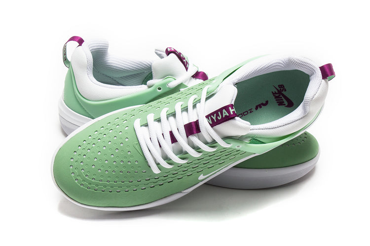 Nike SB Zoom Nyjah 3 Style # DJ6130-300 Color : Enamel Green / White