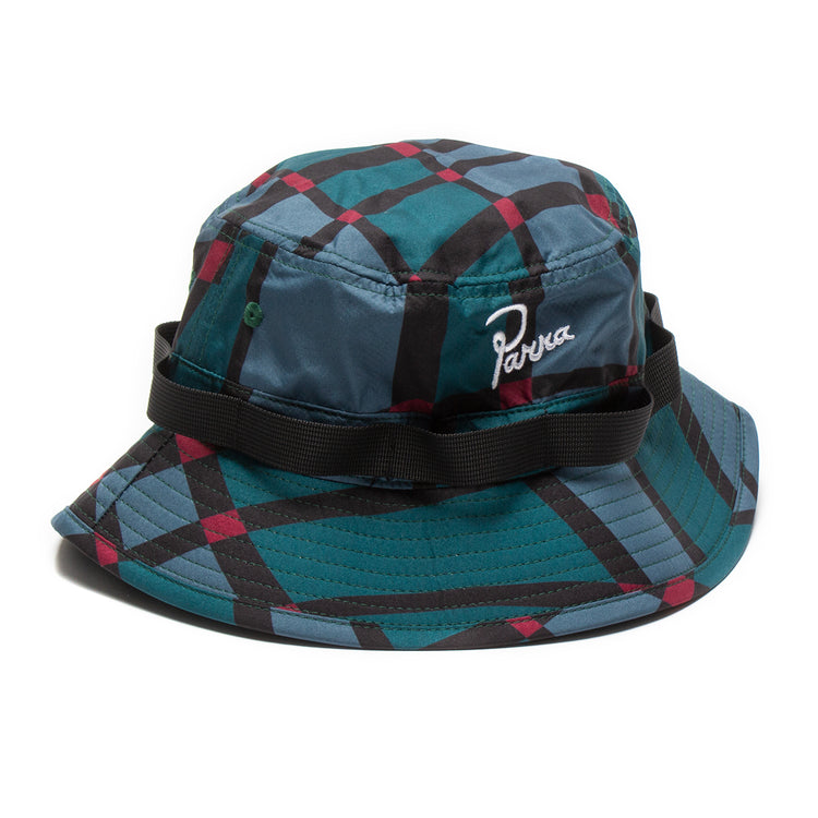 by Parra Squared Waves Pattern Safari Hat  Multi