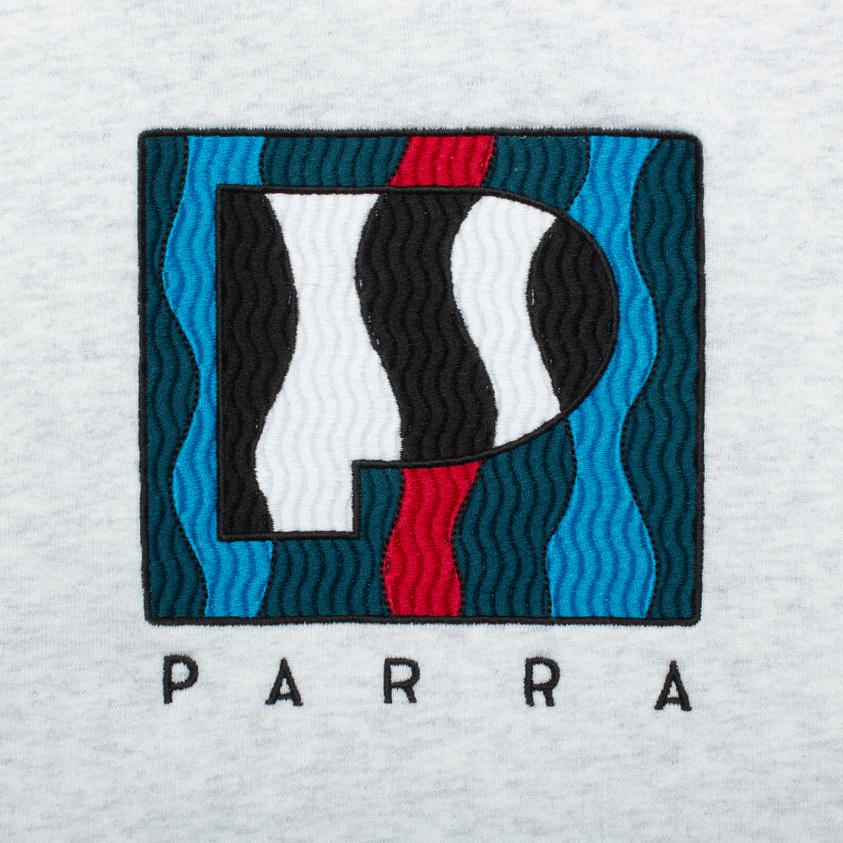 by Parra Zerba Striped P Hooded Sweatshirt Style # 49315 Color : Ash Grey