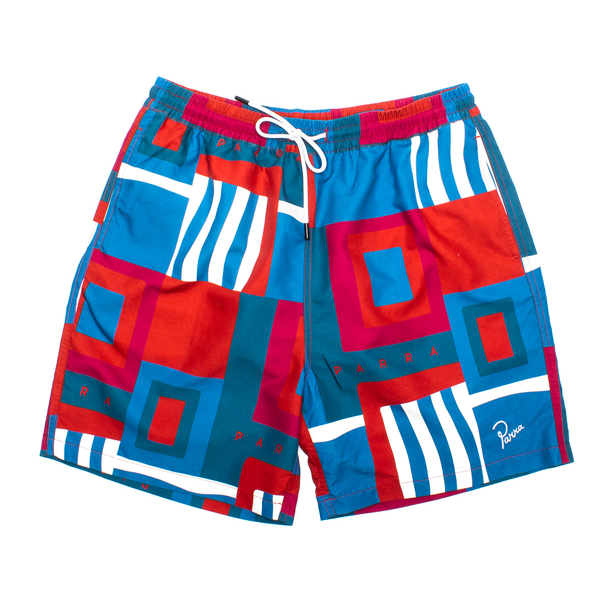 by Parra Hot Springs Pattern Swim Shorts  Multi