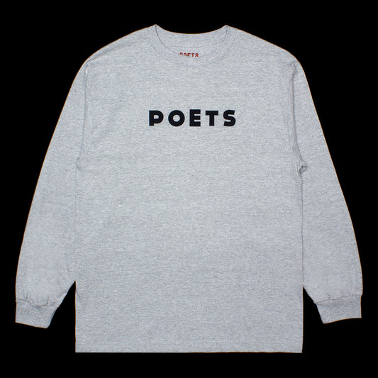 Poets Base L/S T-Shirt  Heather Grey