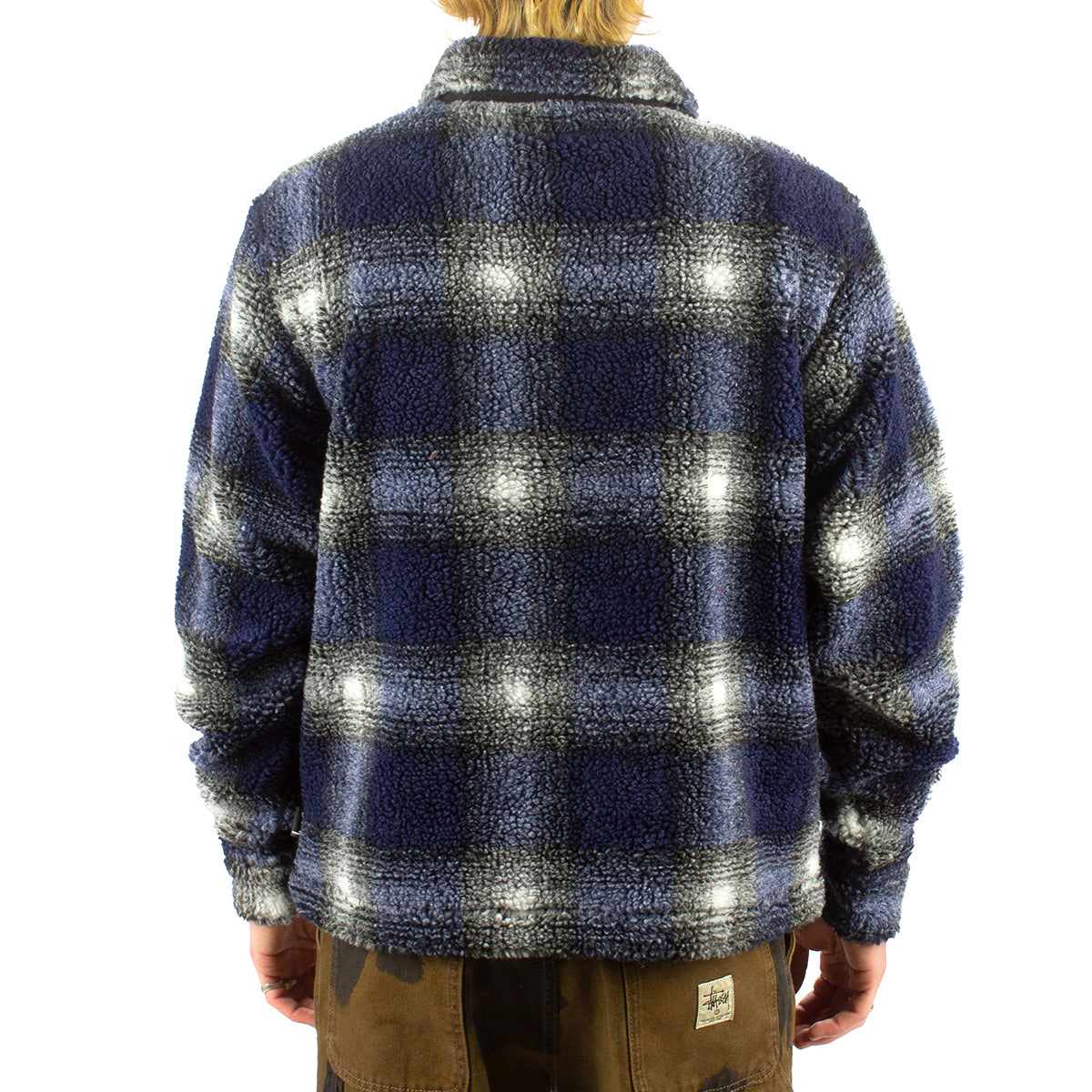 Shadow Plaid Sherpa Zip Shirt – Premier