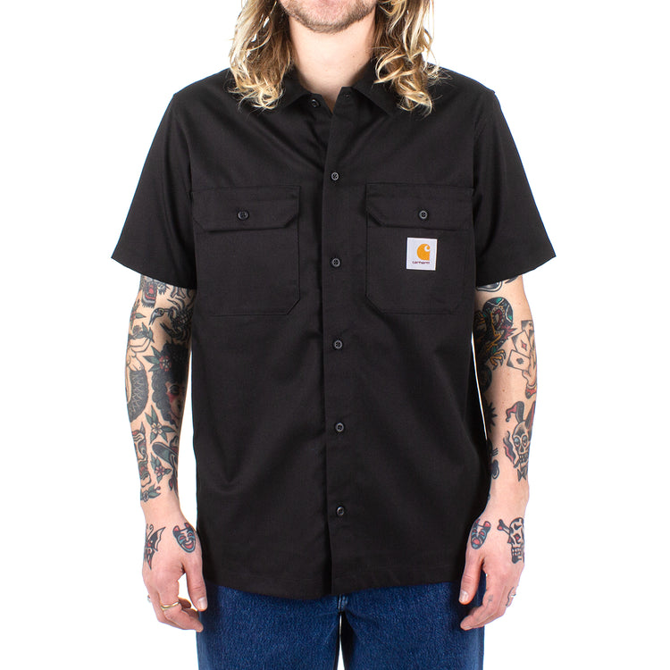 Carhartt WIP S/S Master Shirt Style # I027580-89XX Color : Black