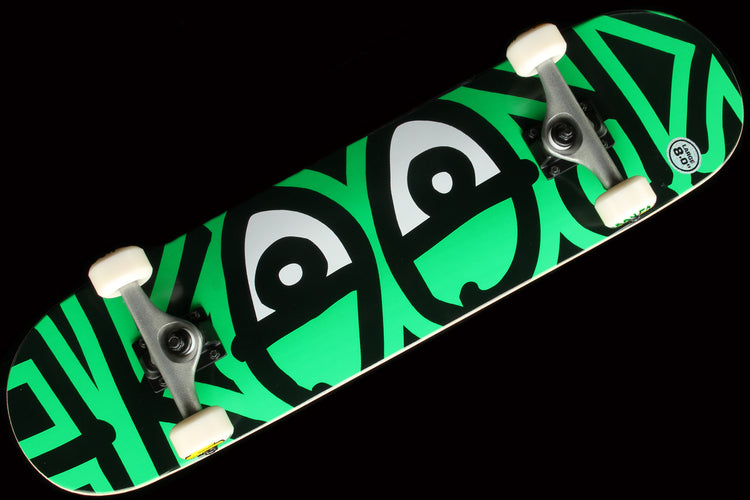 Big Eyes Green Complete Deck 8.0"