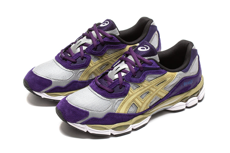 Asics | Gel-NYC x Awake NY Style # 1201A850.020 Color : Pure Silver / Gothic Grape