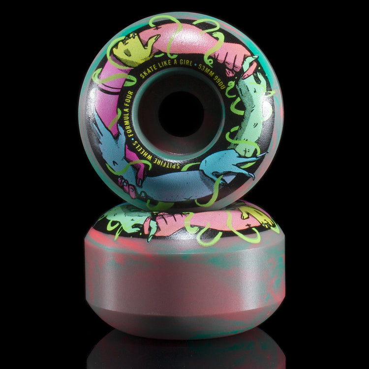 Spitfire Formula Four Sk8 Like A Girl Classic Swirl Wheel