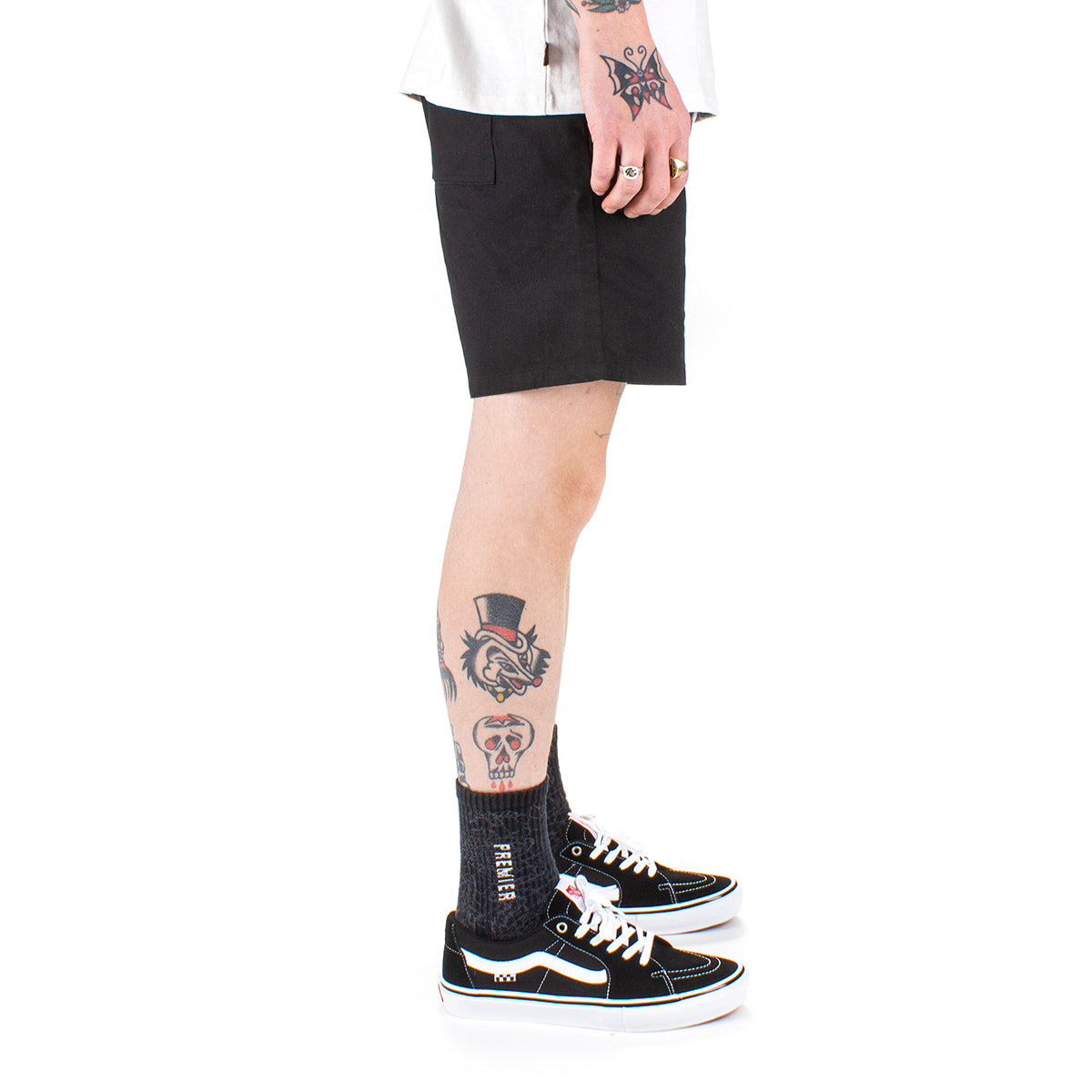 Noah Twill Shorts Color : Black