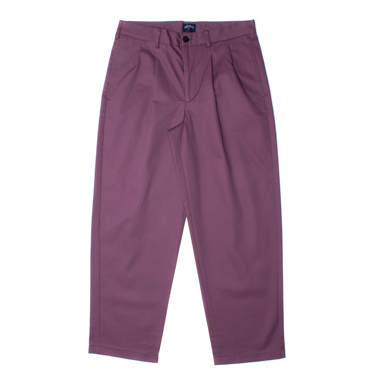 Noah Twill Double Pleated Pants Color : Lilac