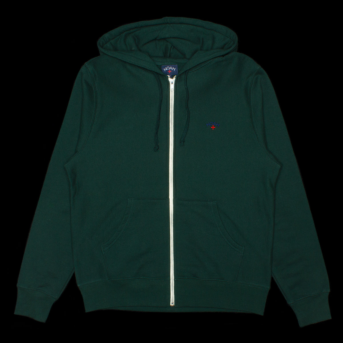 Noah Lightweight Zip-Up Hoodie Color : Deep Green