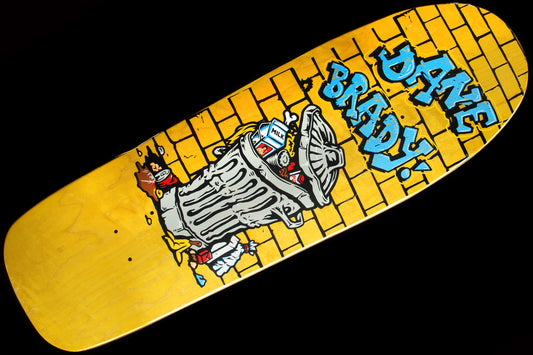 Dane Brady Thrash Can Yellow Dane1 Deck 9.75"