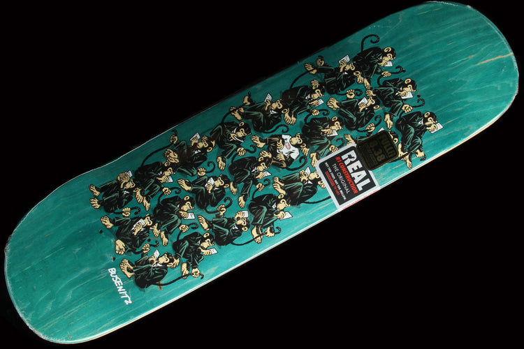 Busenitz Monkey Biz Teal Deck 8.38"