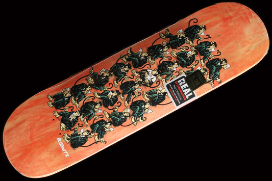 Busenitz Monkey Biz Orange Deck 8.38"