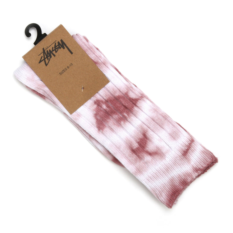 Dyed Ribbed Crew Sock